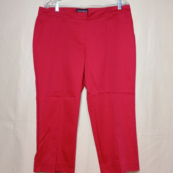 Sharagano women's stretch capri crop pants size 14 - Picture 1 of 6